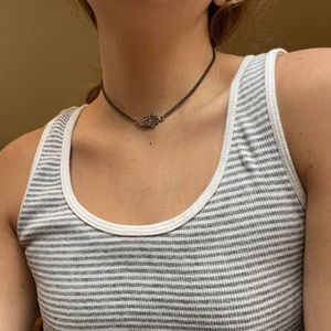 Levies grey and white striped tank top